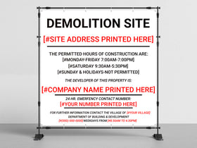 Demolition Sign